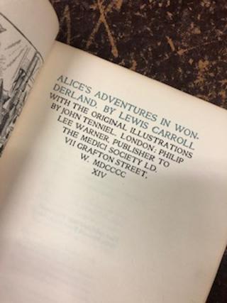 Item #21-4666 ALICE'S ADVENTURES IN WONDERLAND With the Original Illustrations by John Tenniel. Lewis Carroll.