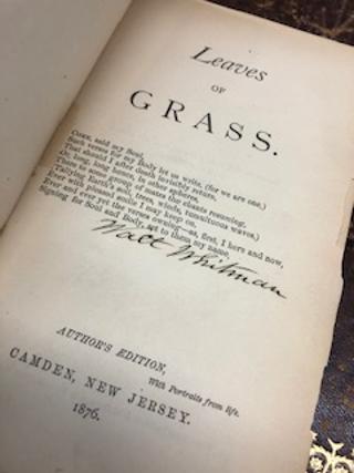 Item #21-7154 LEAVES OF GRASS ["Author's Edition" signed]. Walt Whitman