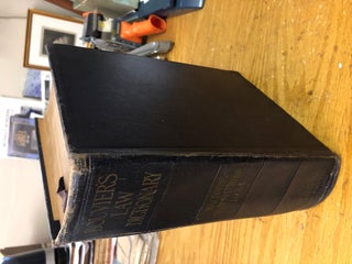 Item #21-7719 BOUVIER'S LAW DICTIONARY, Baldwin's Students Edition 1934. William Edward Baldwin