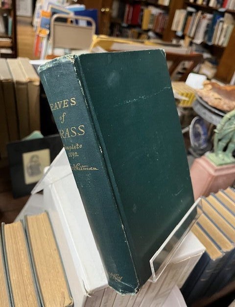 Item #21-8102 LEAVES OF GRASS Including Sands at Seventy...1st Annex, Good-Bye My Fancy...2d Annex, A Backward Glance O'er Travel'd Roads, and Portrait from Life. Walt Whitman.