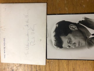 AUTOGRAPH NOTE ON WHITE HOUSE CARD POST ASSASSINATION