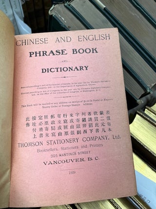 CHINESE AND ENGLISH PHRASE BOOK AND DICTIONARY