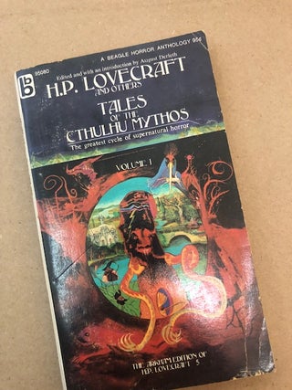 Item #22-0391 TALES OF THE CTHULHU MYTHOS. H. P. Lovecraft, August Derleth