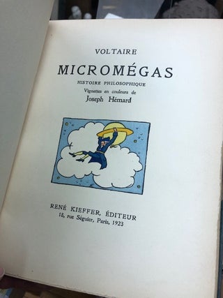 MICROMEGAS, Histoire Philosophique, Vignettes en couleurs de Joseph Hemard