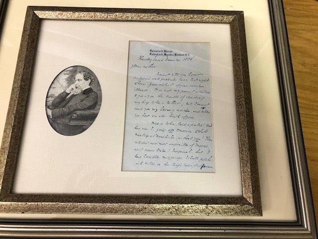 Item #22-1910 AUTOGRAPH LETTER SIGNED BY CHARLES DICKENS, 1858. Charles Dickens.