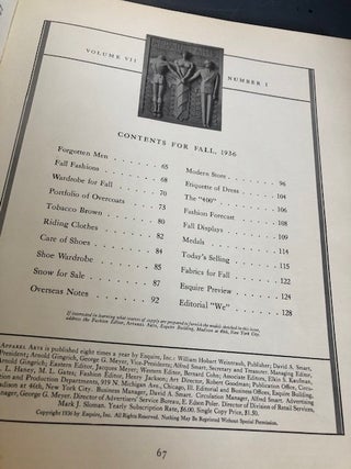 APPAREL ARTS, Volume VII Number I, Fall 1936