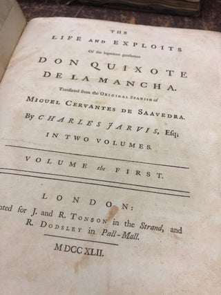 Item #22-2479 THE LIFE AND EXPLOITS OF THE INGENIOUS GENTLEMAN DON QUIXOTE DE LA MANCHA...In Two...