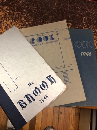 1946, 1947 and 1948 Editions of "The Brook", High School Yearbooks of the Cranbrook School, each featuring photos of Danile Ellsberg, The Pentagon Papers Guy