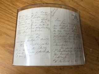 Item #22-3740 Autograph letter signed from Florence Nightingale to P.H. Holland, Burial Acts...