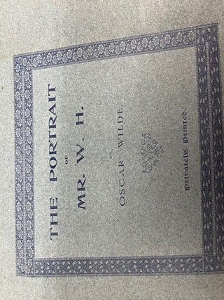 "PAMPHLETS, Oscar Wilde" [gilt spine title, four titles]