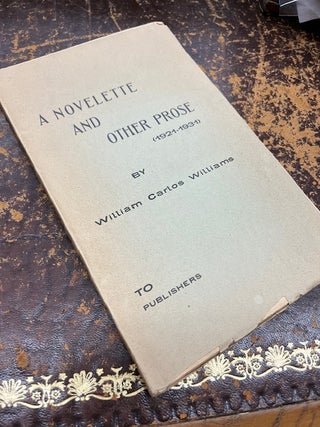 A NOVELETTE AND OTHER PROSE (1921-1931
