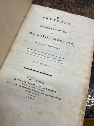 SKETCHES AND ECCENTRICITIES OF COL. DAVID CROCKETT