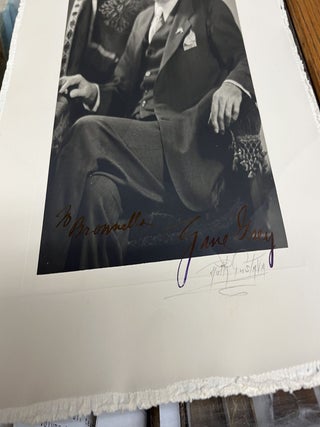 ORIGINAL SIGNED PHOTOGRAPH OF ZANE GREY AND INSCRIBED TO HIS SECRETARY BROWNELLA BAKER