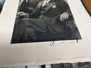 ORIGINAL SIGNED PHOTOGRAPH OF ZANE GREY AND INSCRIBED TO HIS SECRETARY BROWNELLA BAKER