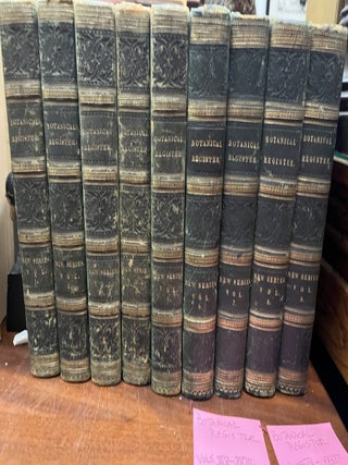 THE BOTANICAL REGISTER; Or, Ornamental Flower-Garden And Shrubbery Consisting Of Coloured Figures. Sydenham Edwards.