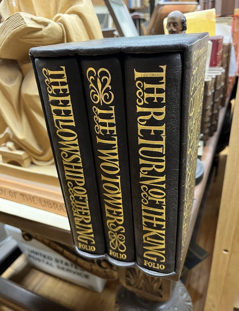 Item #23-0308 THE LORD OF THE RINGS [The Fellowship of the Ring, The Two Towers, The Return of the King; three volume set, limited edition]. J. R R. Tolkien.