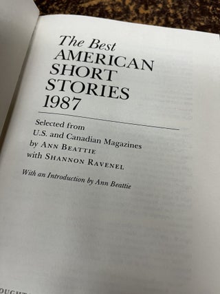 "The Way We Live Now", a Short Story Reprinted in THE BEST AMERICAN SHORT STORIES 1987