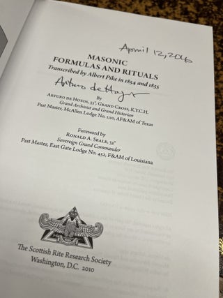 MASONIC FORMULAS AND RITUALS Transcribed by Albert Pike in 1854 and 1855&hellip;