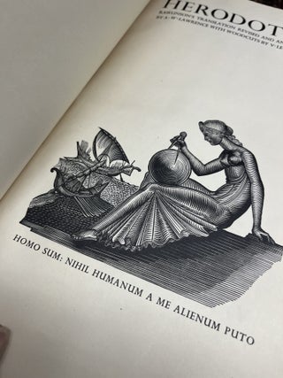 THE HISTORY OF HERODOTUS Of Halicarnassus, The Translation of G. Rawlinson, Revised and Annotated by A.W. Lawrence, with Nine Wood Engravings by V. le Campion, and a Series of New Maps by T. Poulton&hellip;