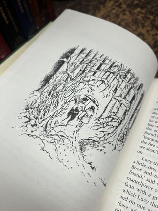 THE CHRONICLES OF NARNIA [seven volumes: The Lion, The Witch and the Wardrobe; Prince Caspian, The Voyage of the Dawn Treader, The Silver Chair, The Horse and His Boy, The Magician's Nephew, The Last Battle]