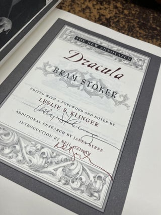 THE NEWLY ANNOTATED DRACULA&hellip;Edited with a Foreword and Notes by Leslie S. Klinger, Additional Research by Janet Byrne, Introduction by Neil Gaiman