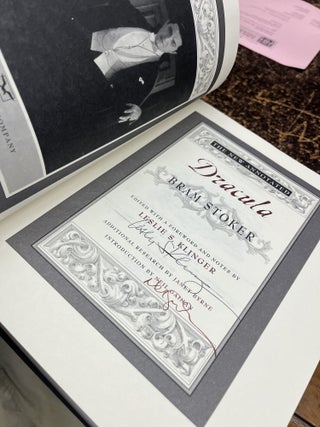 THE NEWLY ANNOTATED DRACULA…Edited with a Foreword and Notes by Leslie S. Klinger, Additional Research by Janet Byrne, Introduction by Neil Gaiman