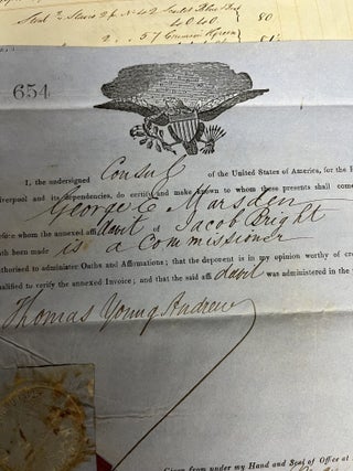 PARTLY-PRINTED DOCUMENT SIGNED "N. Hawthorne".
