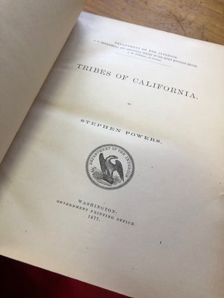TRIBES OF CALIFORNIA, Contributions to North American Ethnology, Vol. III.