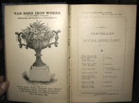 Item #96-0831 THE CLEVELAND SOCIAL DIRECTORY, Or Ladies' Visiting Lists and Shopping Guide,...