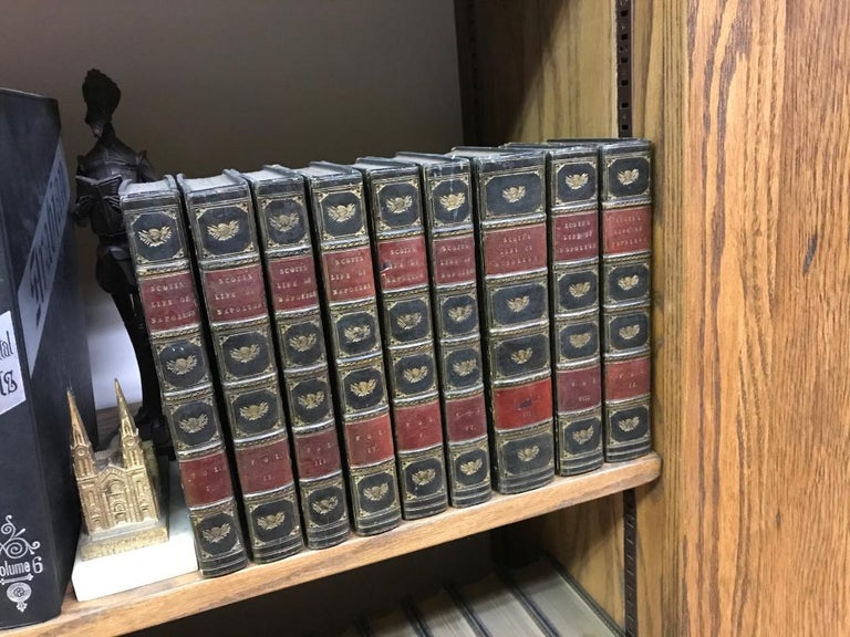 Item #96-6307 THE LIFE OF NAPOLEON BUONAPARTE, Emperor of the French, With a Preliminary View of the French Revolution, in Nine (9) Volumes. SIR WALTER SCOTT.
