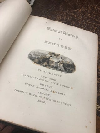 NATURAL HISTORY OF NEW YORK, PART ONE: Zoology of New-York, or the New-York Fauna, 5 volumes.
