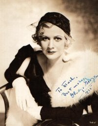 Item #96-mmrr-geog SIGNED AND INSCRIBED PHOTO. Gladys George.