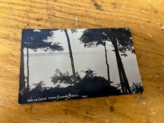 Item #97-4885 Black & White Real Photo Postcard showing "White Lake from Sylvan Beach."