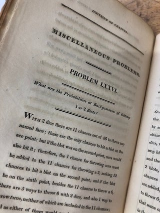 THE DOCTRINE OF CHANCES, Or the Theory of Gaming, Made Easy to Every Person . . .