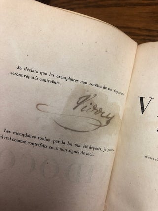 MEMOIRES DE VIDOCQ Chef de la Police de Surete, Jusqu'en 1827 [four volumes, signed].