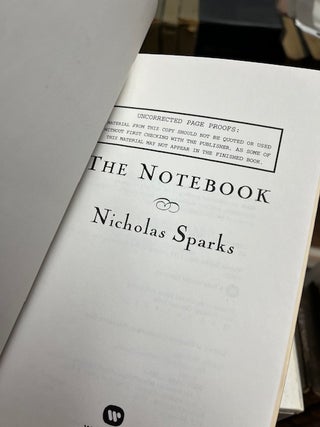 THE NOTEBOOK [Advance Reading Copy.]