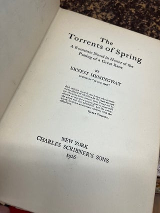 THE TORRENTS OF SPRING.