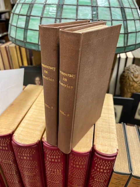 Item #99-0861 DEMOCRACY IN AMERICA [two volumes, third edition]. Alexis de Tocqueville, Henry Reeve, transl.