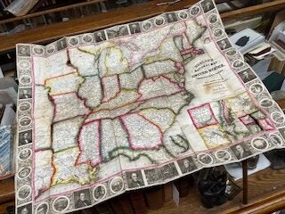 Phelps's Travellers' Guide Through the United States Containing Upwards of Seven Hundred Rail-Road, Canal, and Stage and Steam Boat Routes Accompanied with a New Map of the United States