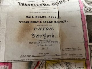 Phelps's Travellers' Guide Through the United States Containing Upwards of Seven Hundred Rail-Road, Canal, and Stage and Steam Boat Routes Accompanied with a New Map of the United States