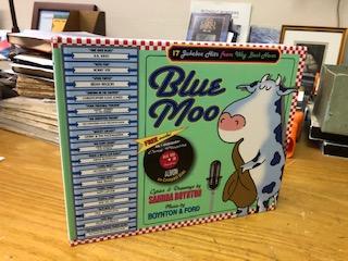 Item #99-5609 BLUE MOO, Deluxe Illustrated Songbook, 17 Jukebox Hits from Way Back Never. Sandra...