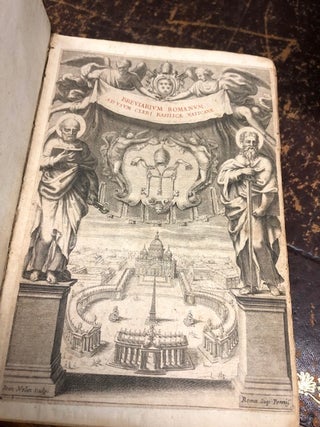 BREVIARIUM ROMANUM Cum Psalterio Proprio et Officiis Sanctorum ad Usum Cleri Basilicae Vaticanae Clementis X...
