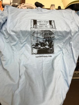 Item #99-tshirtBLUEXL 100% COTTON JOHN KING BOOKS T-SHIRT, LIGHT BLUE, XLARGE. JOHN KING BOOKS